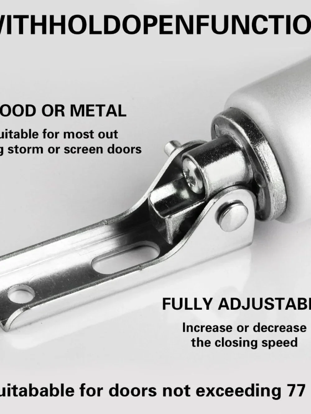 Heavy Duty Pneumatic Screen and Storm Door Closer,1 Set Screen Door Closer,Pneum